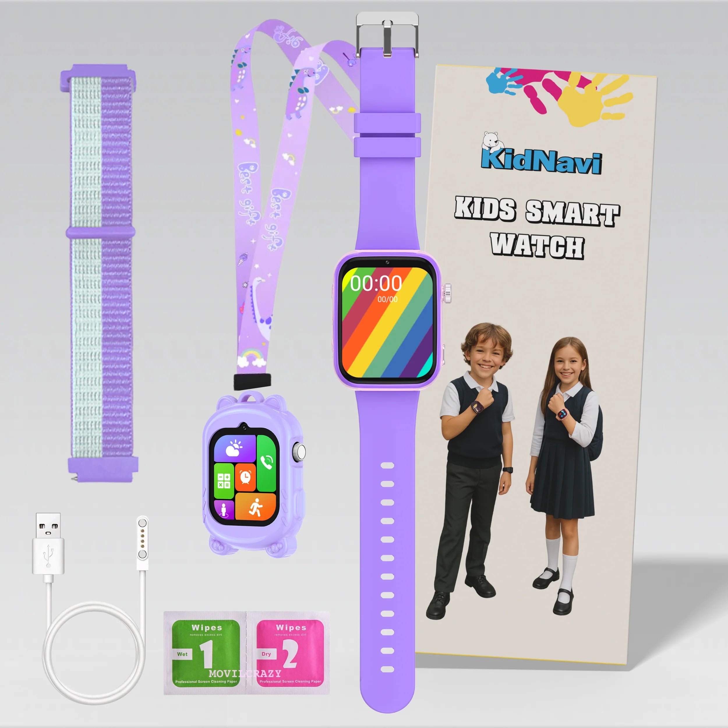 KidNavi™ KN24 – Kids Smart Watch with GPS & 4G Calling